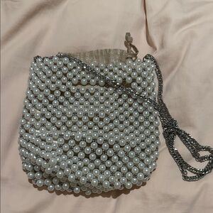 Zara Pearl Beaded Mini Bag